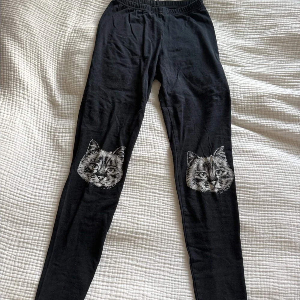 WOWCH Black Cat Leggings S